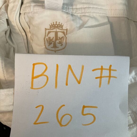 Talbots Jeans Womens Sz 8 White Side Zip Wide Leg Sailor Signature Pockets - Picture 12 of 12